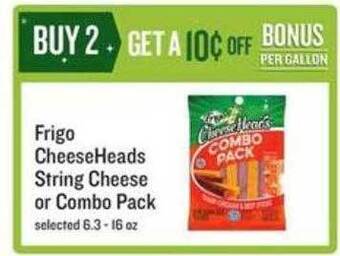 Lowes Foods Frigo cheeseheads string cheese or combo pack offer