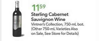 Publix Sterling cabernet sauvignon wine offer