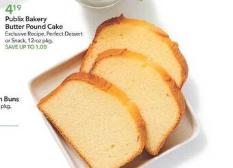 Publix Publix bakery butter pound cake offer