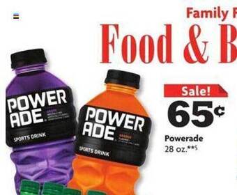 Family Dollar Powerade offer