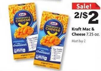Family Dollar Kraft mac & cheese offer
