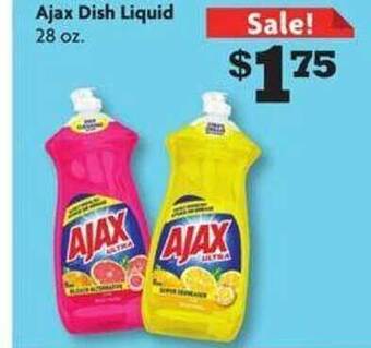 Family Dollar Ajax dish liquid offer