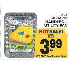 Food Lion Handi-foil utility pan offer