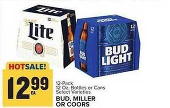 Food Lion Bud, miller or coors offer