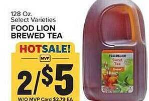 Food Lion Food lion brewed tea offer