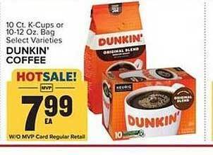 Food Lion Dunkin' coffee offer