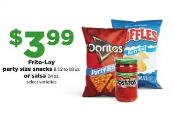 Hy-Vee Frito-lay party size snacks or salsa offer