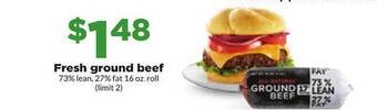 Hy-Vee Fresh ground beef offer