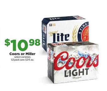 Hy-Vee Coors or miller offer