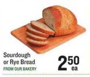 Lowes Foods Sourdough or rye bread offer