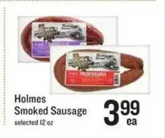 Lowes Foods Holmes smoked sausage offer