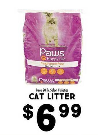 Maceys Paws cat litter offer