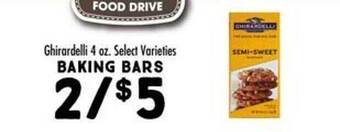 Maceys Ghirardelli baking bars offer