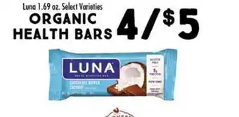 Maceys Luna organic health bars offer