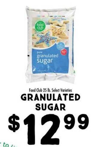 Maceys Food club granulated sugar offer