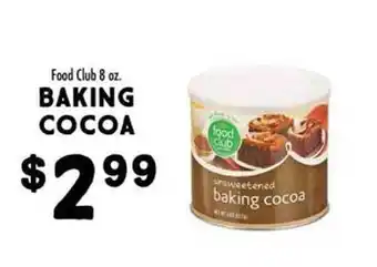 Maceys Food club baking cocoa offer