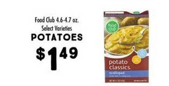 Maceys Food club potatoes offer