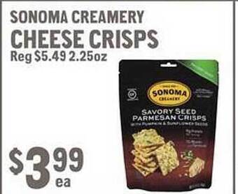 New Seasons Market Sonoma creamery cheese crisps offer
