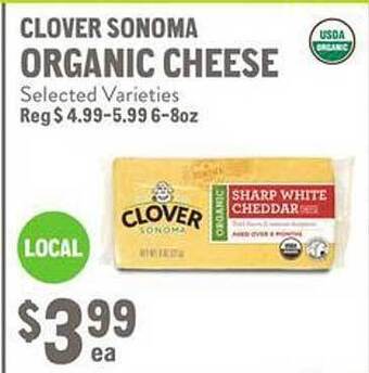 New Seasons Market Clover sonoma organic cheese offer