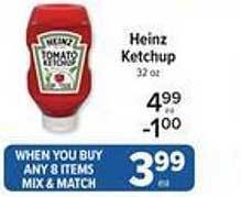 Price Chopper Heinz ketchup offer