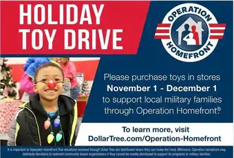 Dollar Tree Holiday toy drive offer