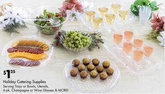 Dollar Tree Holiday catering supplies offer