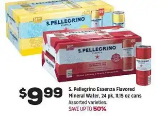 Grocery Outlet S. pellegrino essenza flavored mineral water, 24 pk, 11.15 oz cans offer