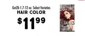 Maceys Got2b 1.7-12 oz. hair color offer