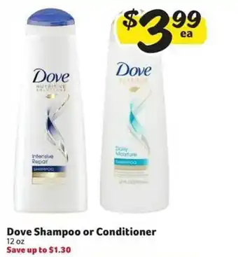 Harveys Supermarkets Dove shampoo or conditioner offer