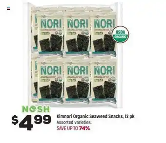 Grocery Outlet Kimnori organic seaweed snacks, 12 pk offer
