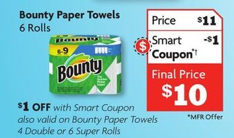Family Dollar Bounty paper towels offer