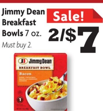 Family Dollar Jimmy dean breakfast bowls offer