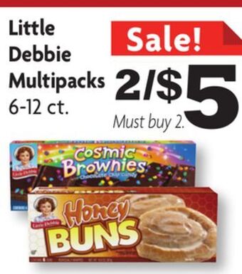 Family Dollar Little debbie multipacks offer