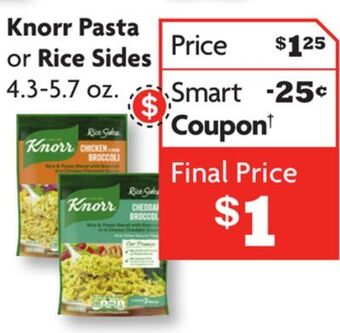 Family Dollar Knorr pasta or rice sides offer