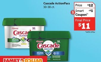 Family Dollar Cascade actionpacs offer