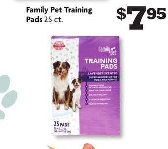 Family Dollar Family pet training pads offer