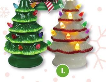 Family Dollar Ceramic tree with lights offer