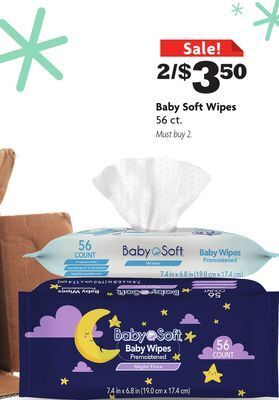 Family Dollar Baby soft wipes offer
