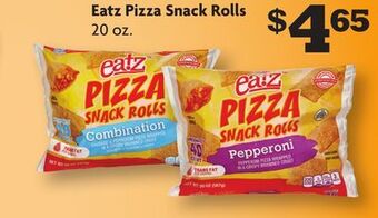 Family Dollar Eatz pizza snack rolls offer