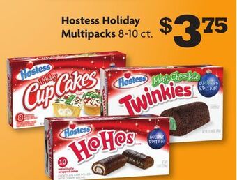 Family Dollar Hostess holiday multipacks offer