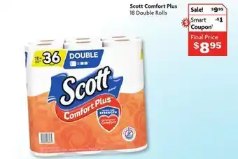 Family Dollar Scott comfort plus 18 double rolls offer