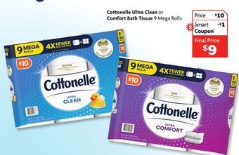 Family Dollar Cottonelle ultra clean or comfort bath tissue offer