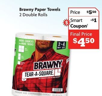 Family Dollar Brawny paper towels offer