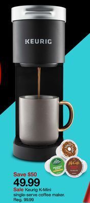 Target Keurig k-mini single-serve coffee maker offer