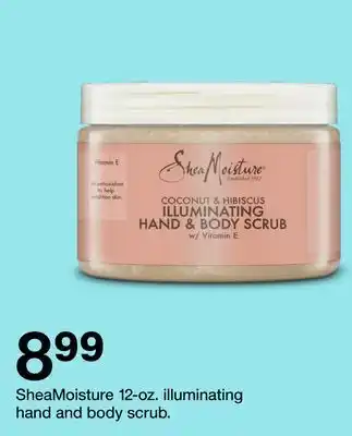 Target Sheamoisture 12-oz. illuminating hand and body scrub offer