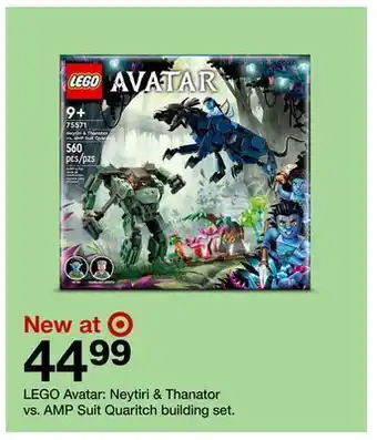 Target Lego avatar: neytiri & thanator vs. amp suit quaritch building set offer