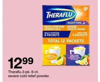 Target Theraflu 2-pk. 6-ct. severe cold relief powder offer