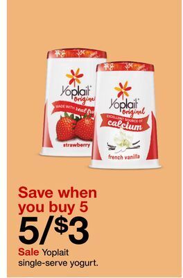 Target Yoplait single-serve yogurt offer