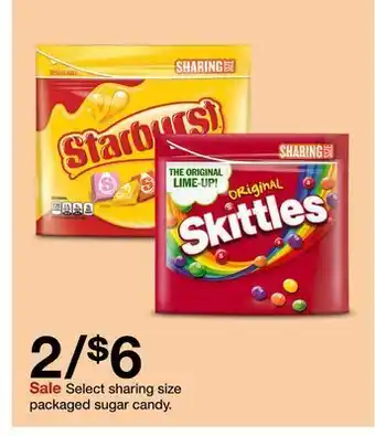 Target Select sharing size packaged sugar candy offer