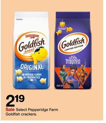 Target Select pepperidge farm goldfish crackers offer